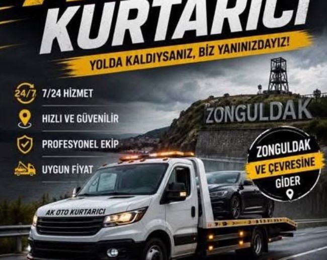 Zonguldak şehir içi oto çekici hizmeti